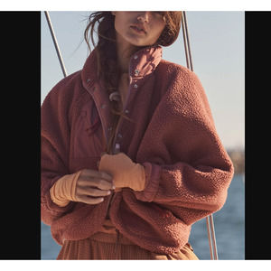 XS Free People FP Movement Hit the Slopes Fleece Jacket